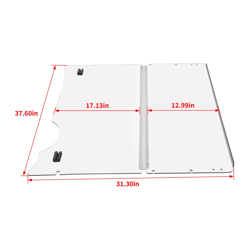 Clear Foldable Windshield for EZGO RXV 2008-Now Gas Electric Golf Cart Part