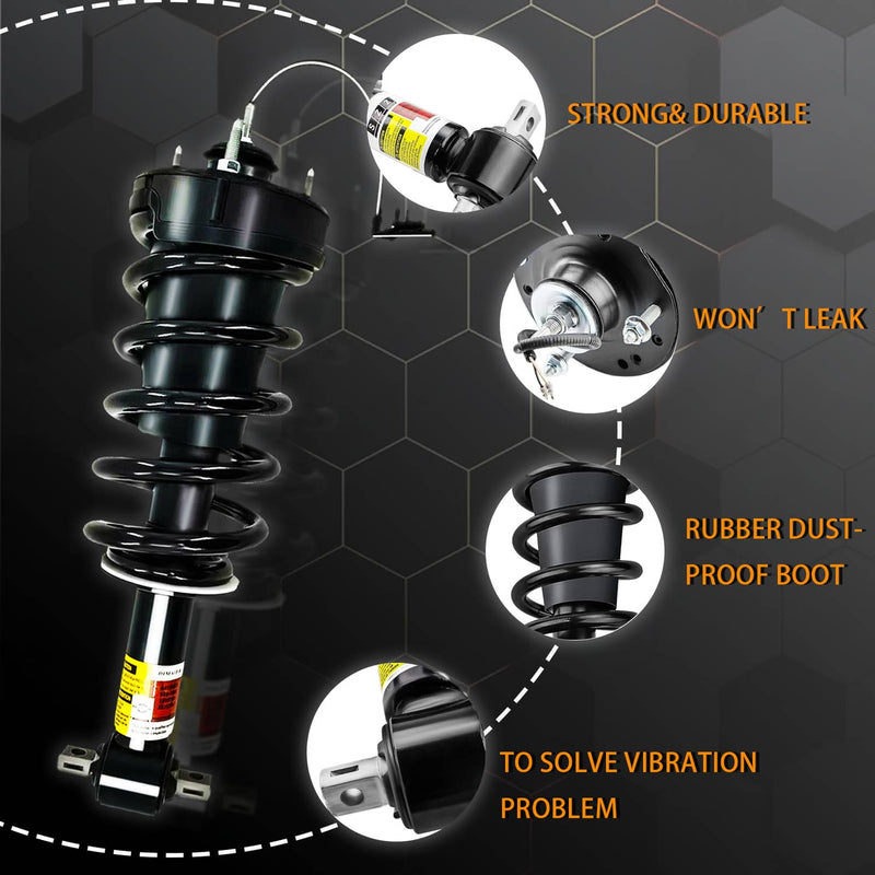 Front Rear Shock Strut Magnetic for GMC Yukon Denali Escalade Tahoe Suburban 4x