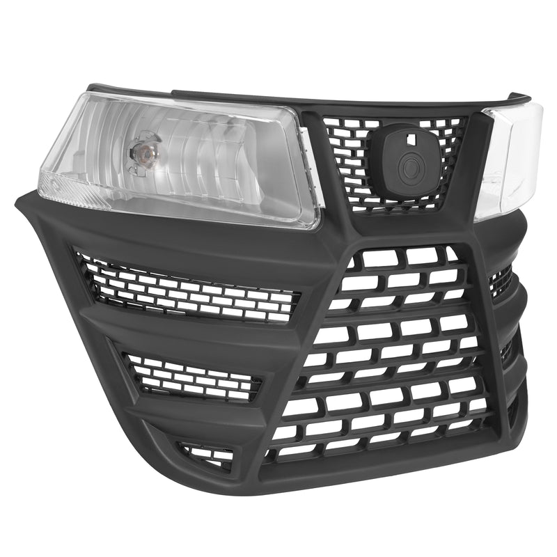 Plastic ABS Grille with Headlight for John Deere X300R X310 X320 X350 X370