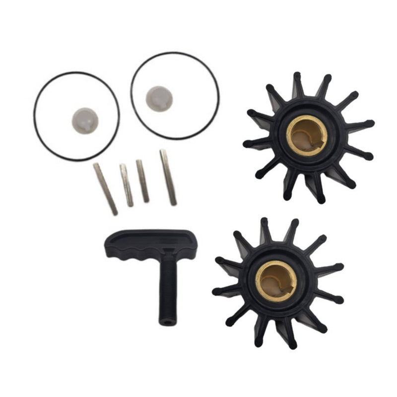 DURAFORCE 17000K Impeller Kits With Puller for Sherwood Cummins Caterpillar 2 Sets