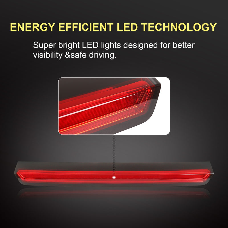 Third 3rd Brake Tail Light Rear Stop Lamp Red LED Bar for Tahoe Suburban