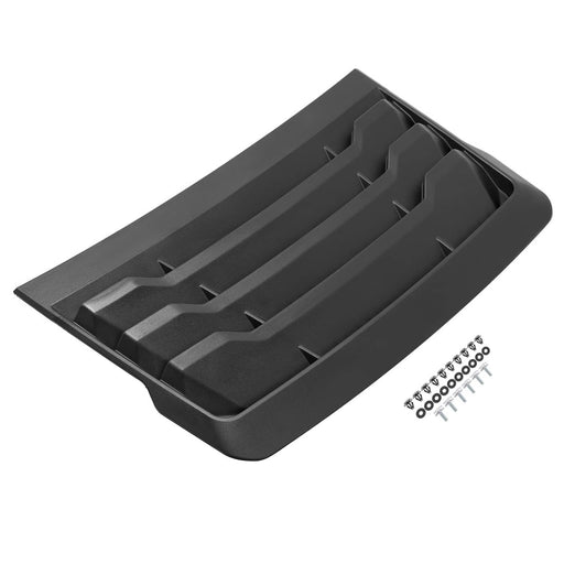 DURAFORCE Front Hood Vent Louver Cover for Ford F-150 Raptor 2017-2020 3.5L Black