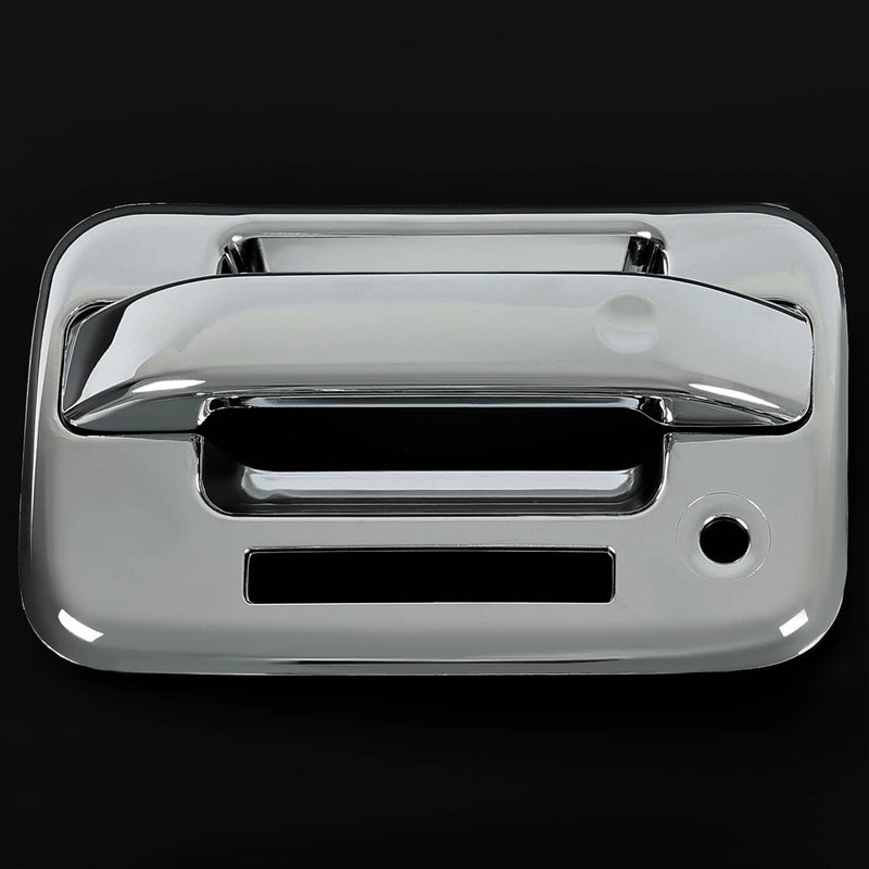 DURAFORCE Door Handle Cover for Ford F-150 F150 4DR Crew Cab 2004-2014 Chrome ABS Keypad