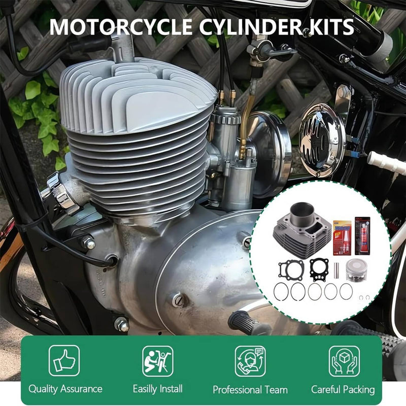 Cylinder Piston Gaskets Top End Rebuild Kit for Honda Rancher TRX350 2000-2006