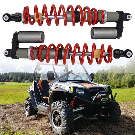 DURAFORCE Stage 5 Upgraded 60" Front Air Shocks Absorbers for Polaris RZR S 800 2008-2014