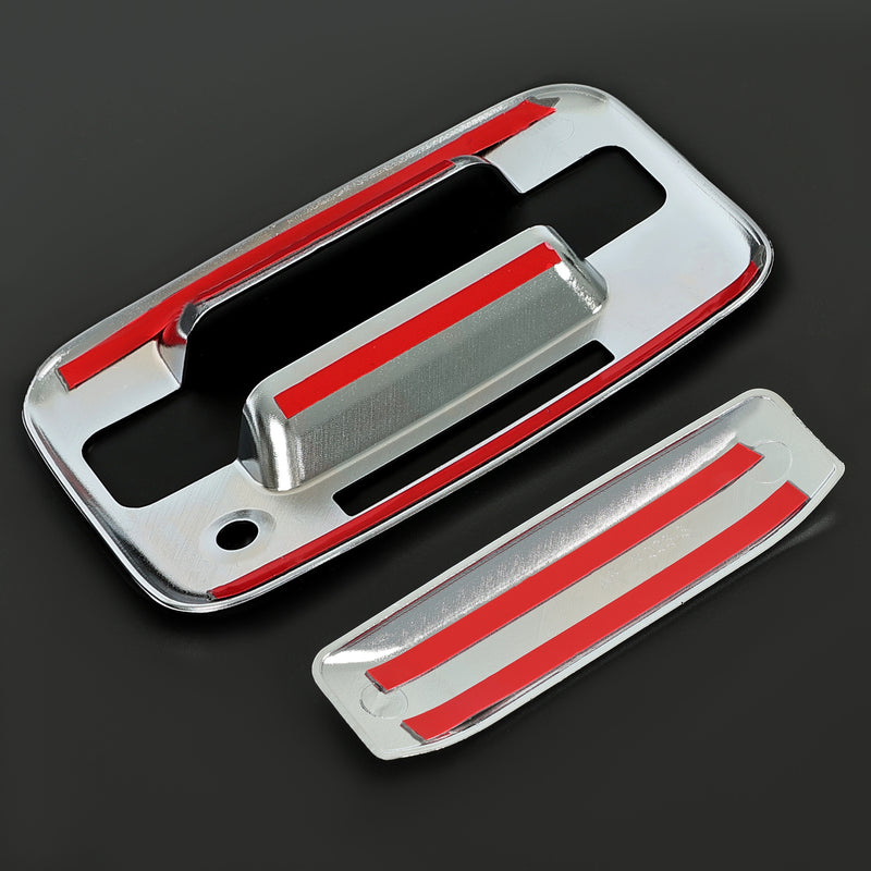 Chrome Outside Tailgate Handle Cover Overlay for Ford F-150 F150 4 Door 2004-14