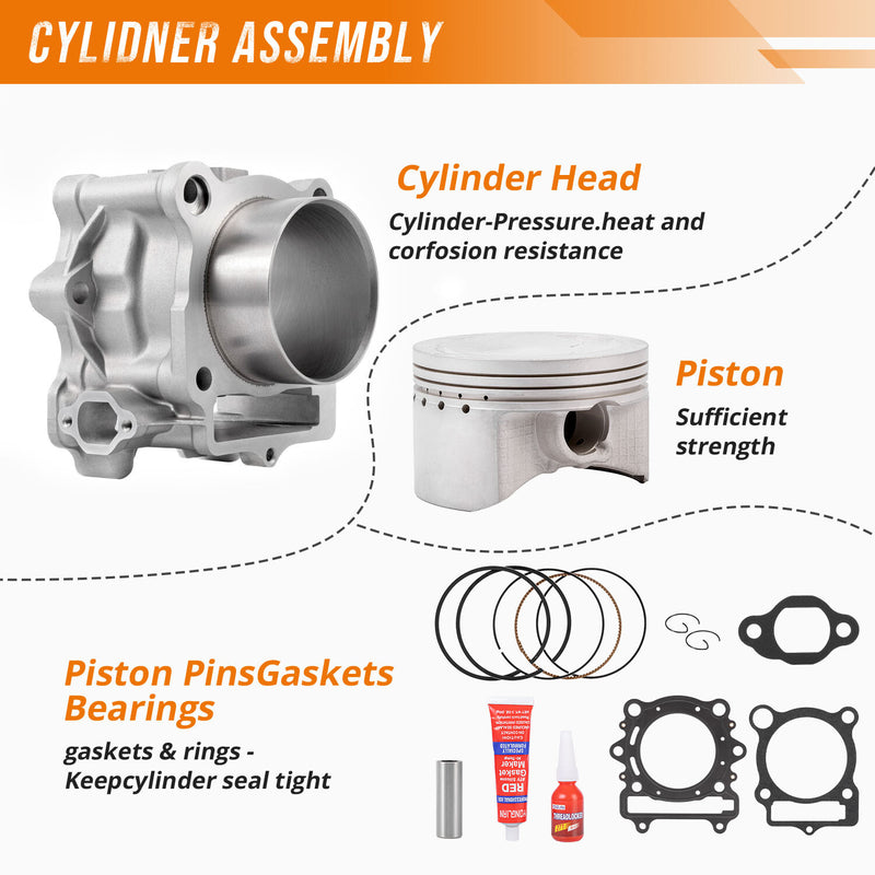 Cylinder Repair Kit Top End Gaskets Piston for HiSUN UTV ATV 400 Massimo Engine