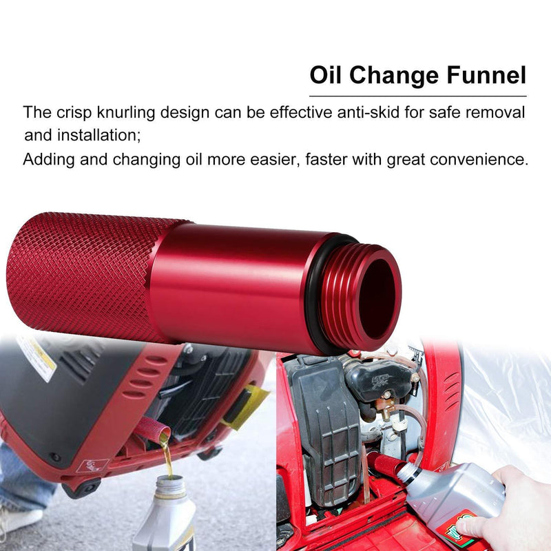 Extended Gas Cap Oil Change Funnel Magnetic Dipstick for Honda Generator EU2200i