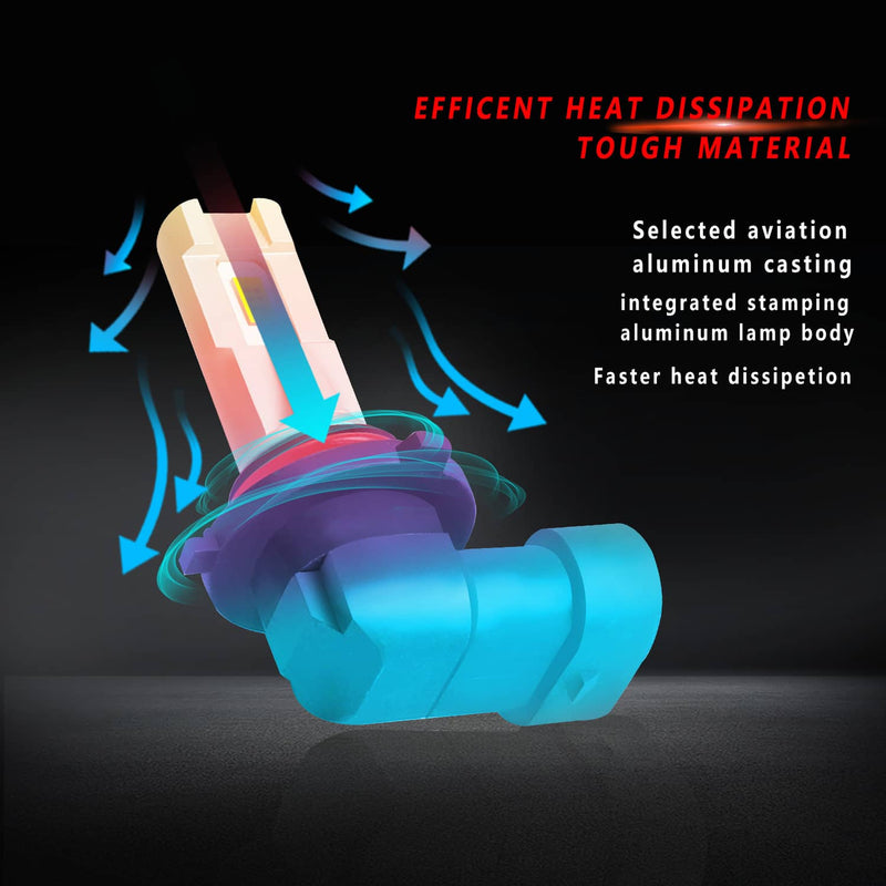 6000K LED Headlight Bulb High Low Light for Honda Civic Sedan 4-Door
