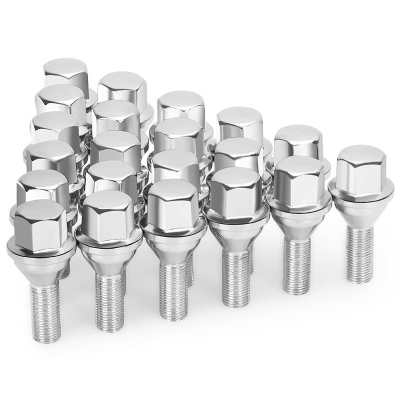 12x1.25 Wheel Lug Nuts 20PCS for Jeep Cherokee Compass Dodge Dart Chrysler 200