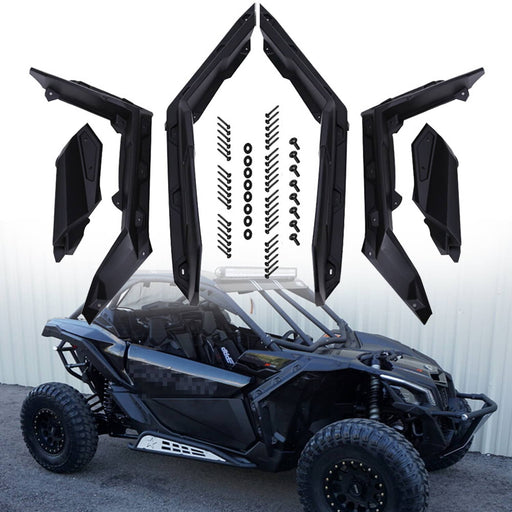 DURAFORCE Front and Rear Fender Flares for Can Am Maverick X3 MAX Turbo R RR 2017-2023