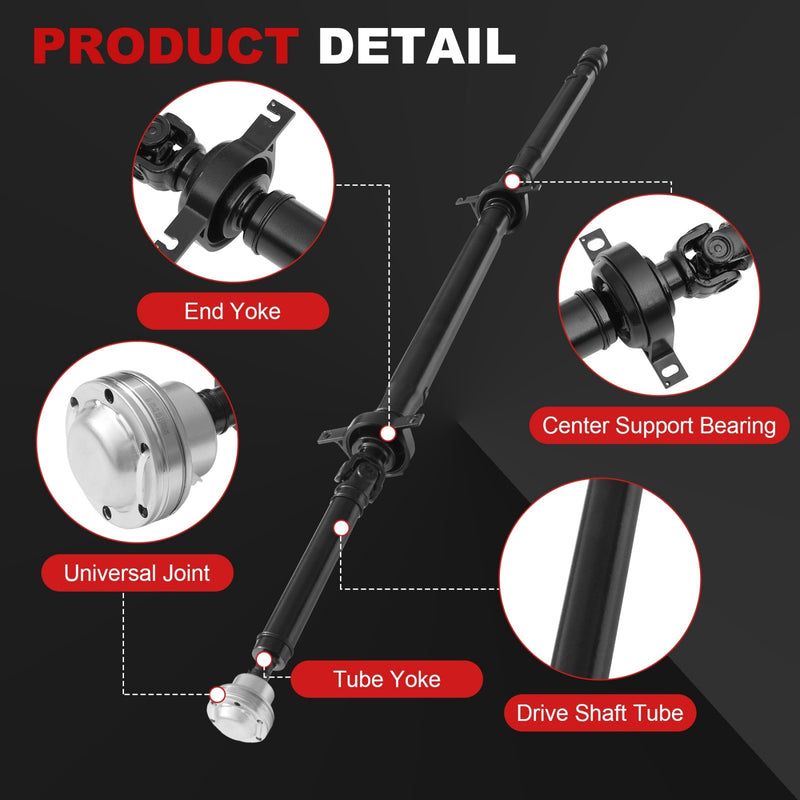 Rear Driveshaft Prop Shaft Assembly for Cadillac SRX AWD 2010-2016