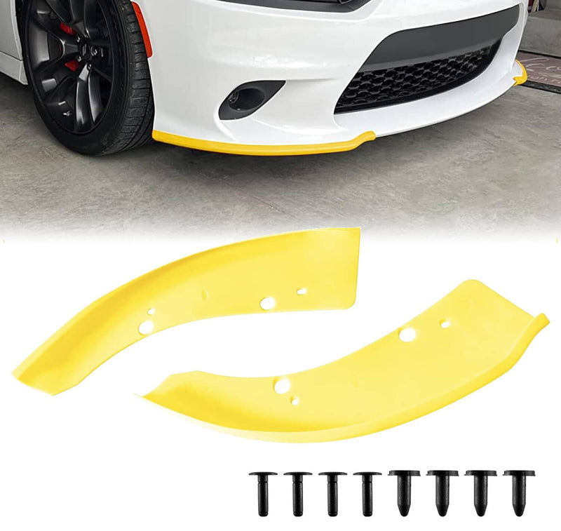 Front Bumper Lip Splitter Trim Cover Yellow for Dodge Charger SRT Scat 2015-2022