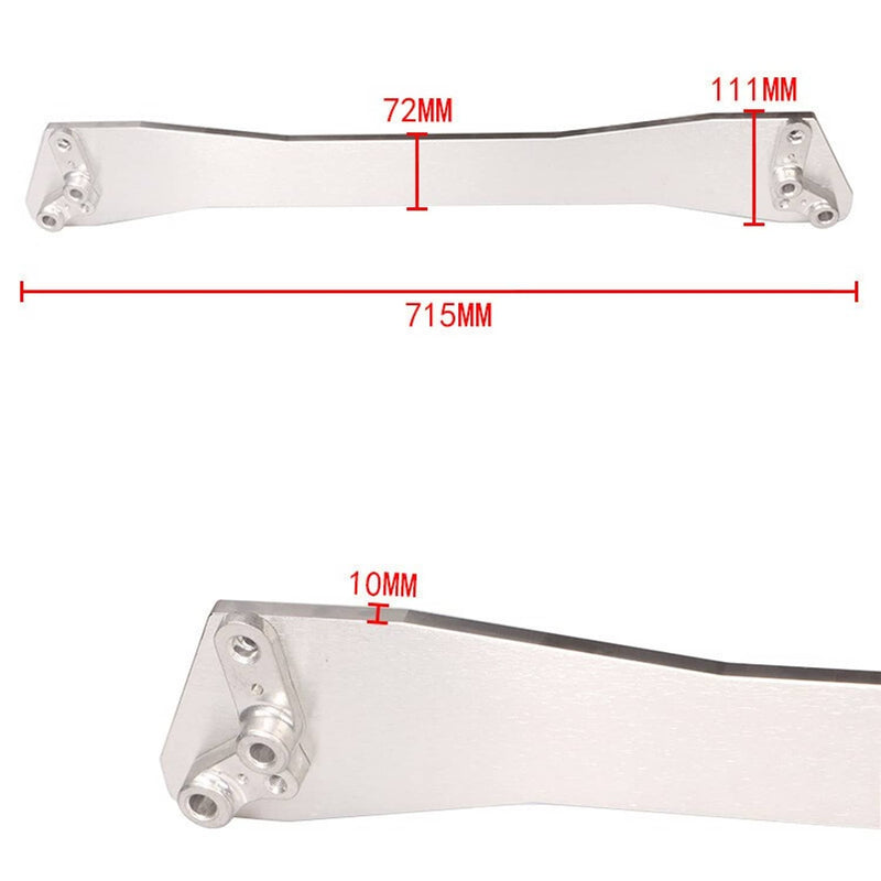 Rear Lower Chassis Tie Subframe Brace Bar for Honda Civic EK 96-00 Silver
