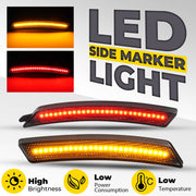 DURAFORCE Front Rear Full LED Fender Side Marker Lights for Mini Cooper R55 R56 R57 07-16