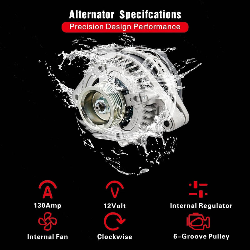 31100R40A Alternator for Honda Accord 2008-2012 Acura TSX L4 2.4L 2009-2014 130A