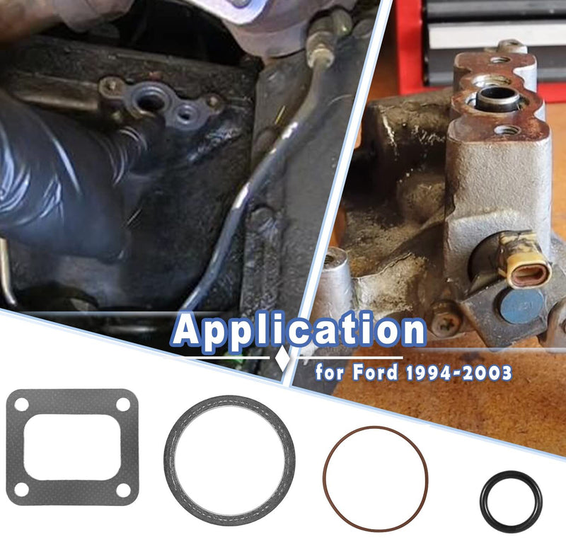 72468 Turbo Mounting Pedestal O-Ring Seal Gaskets for Ford 7.3L