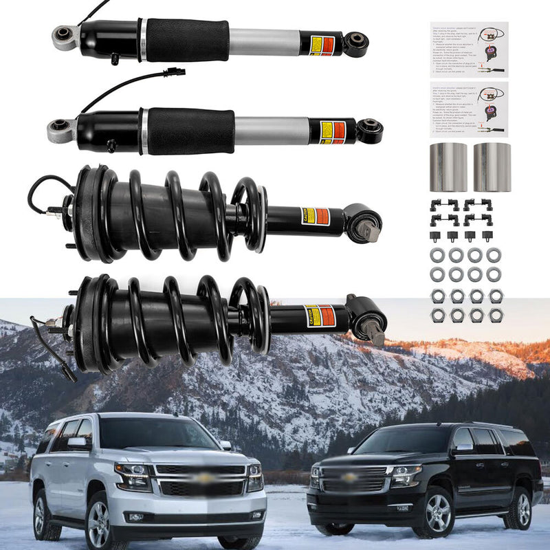 4x Front Rear Shock Strut Assys for 2015-2020 Cadillac Escalade Set
