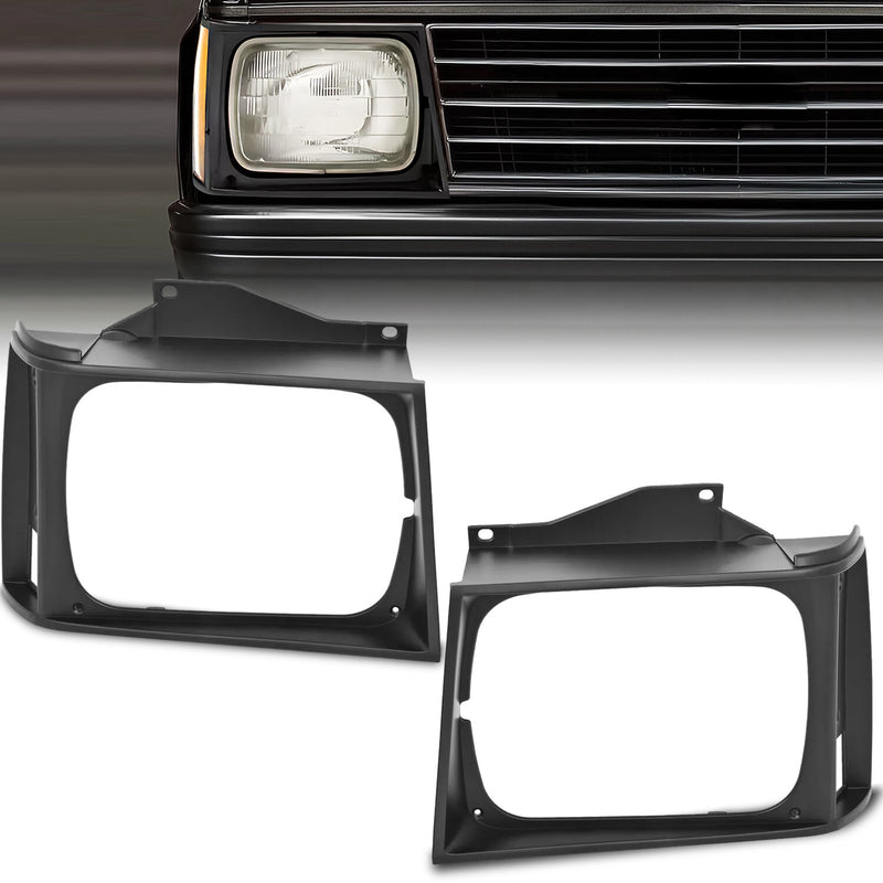 ABS Headlight Bezel Door Set for Chevrolet S10 for GMC S15 Jimmy 1982-1990 Pair