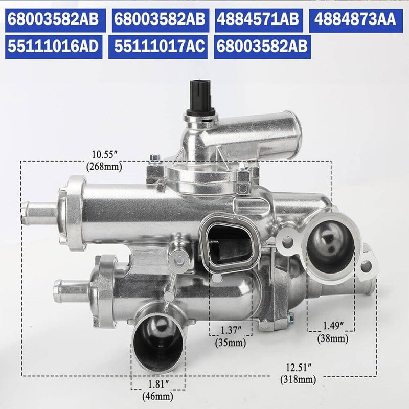 Thermostat Housing Assembly for Dodge Journey 2009-2020 Avenger 2.4L 2008-2014