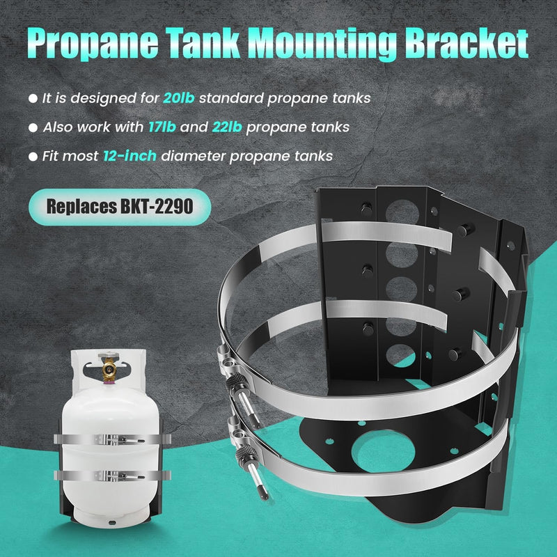 20lb Propane Tank Mounting Bracket Replace BKT-2290 for Vehicle RV Trailer Boat
