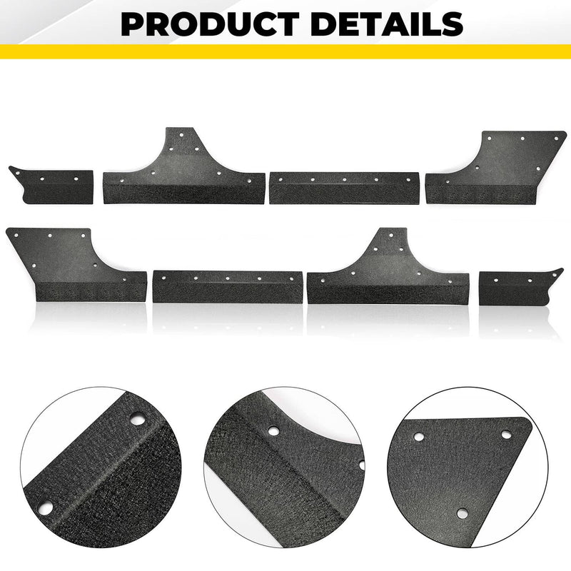 DURAFORCE Body Armor Cladding Guard Set for Jeep Wrangler JK JKU 4 Door 2007-2018