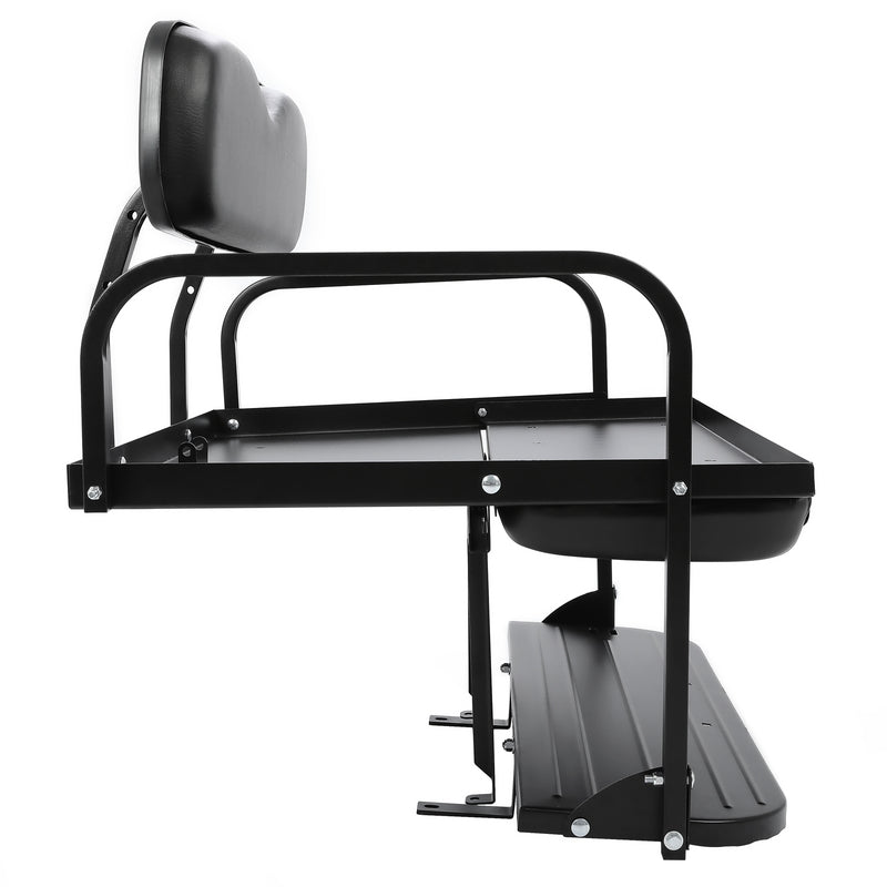 Folding Rear Back Seat Kit for Yamaha G2 G9 Golf Cart Gas Electric Black