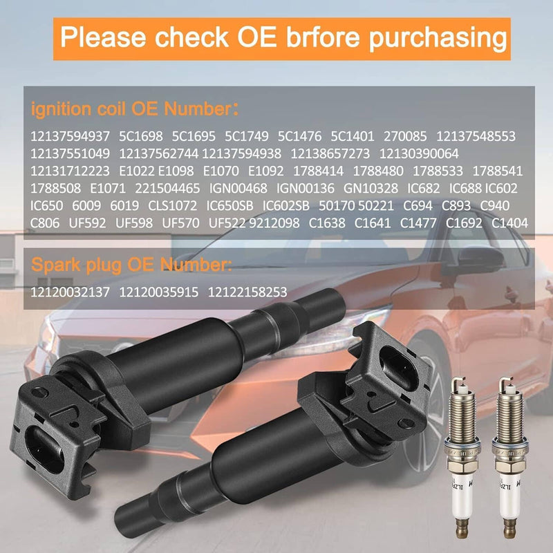 6x Ignition Coil 0221504470 for Bosch BMW 325i 328i 335 525 528 530 X3 X5 X6