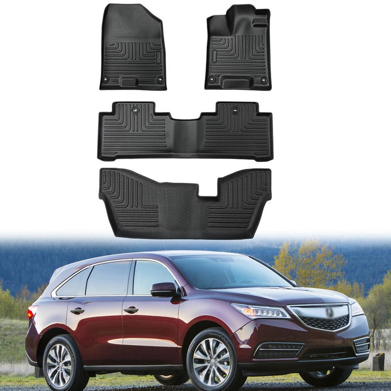 All Weather Floor Mats Set Fit for Acura MDX 2014-2020 7 Seat