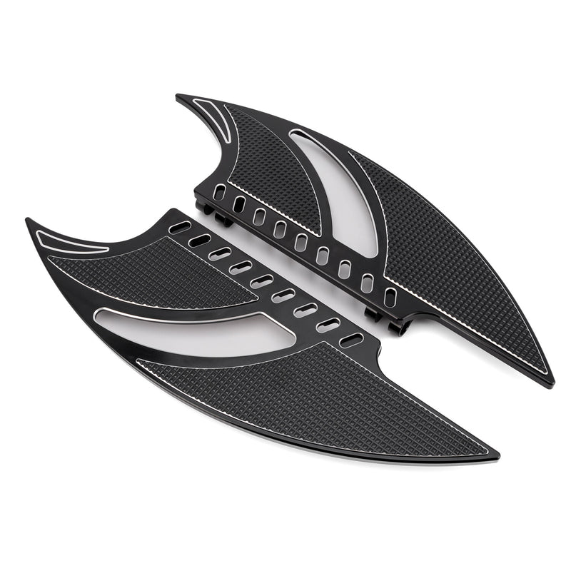 Motorcycle Front Floorboards Foot Pegs Footrest for Harley Softail Road Glide