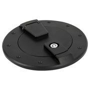 DURAFORCE Locking Fuel Door Gas Tank Cap Cover Aluminum Black For Hummer H2 2003-2009