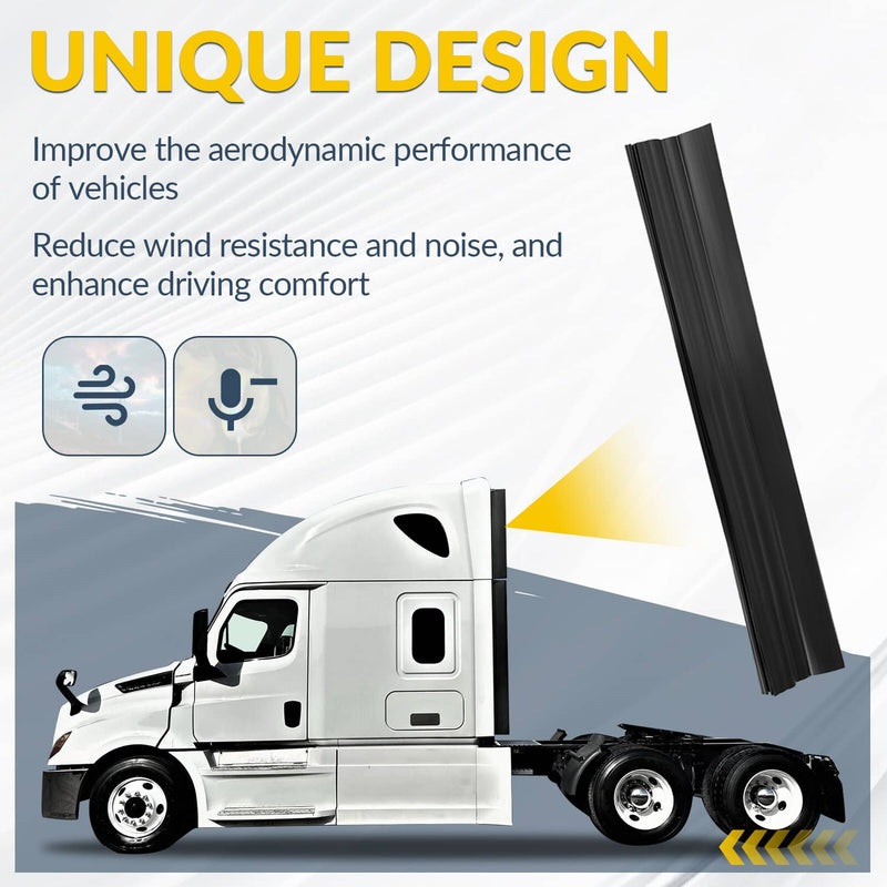 DURAFORCE Upper Cab Fairing Extension for Freightliner Cascadia 2008-2020 Left Driver Side