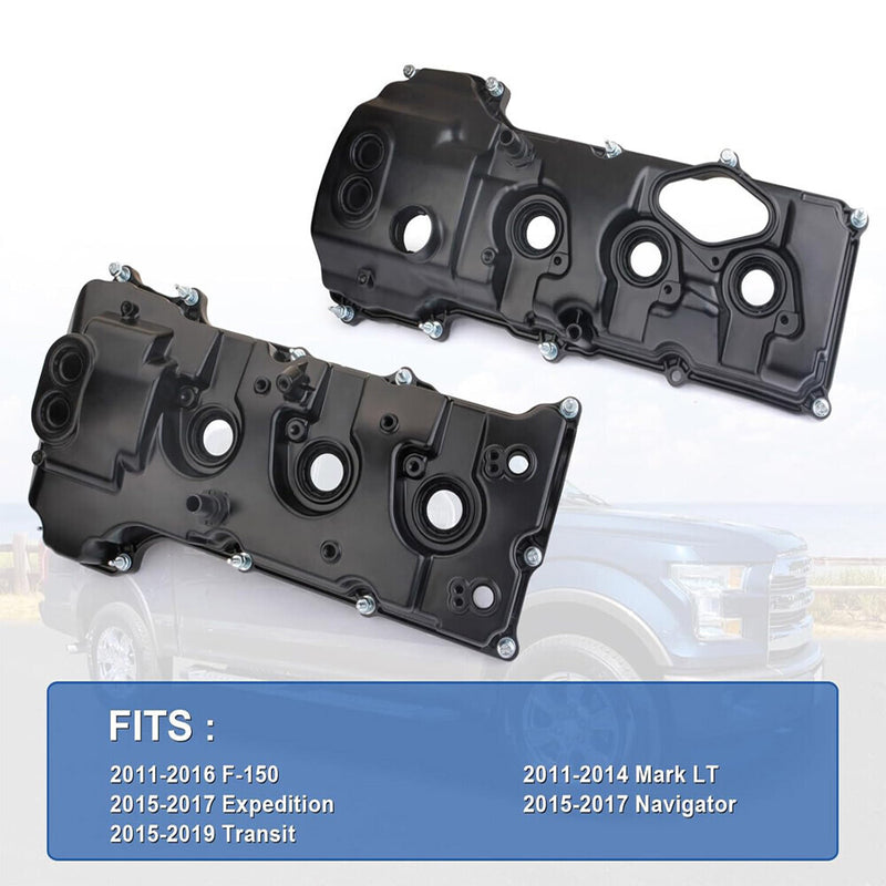 2Pcs Valve Covers Set for Ford F-150 2013-2016 Expedition 15-17 3.5L Turbo