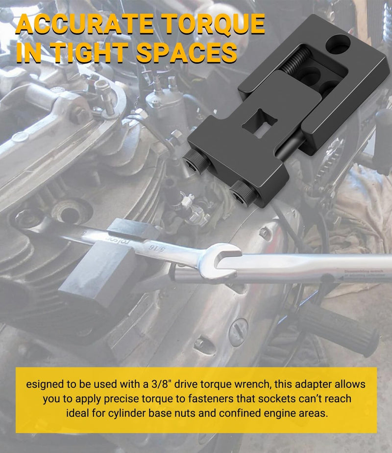 08-0380 Adjustable Torque Wrench Adapter for 6-19mm Metric 1/4-3/4 Wrenches