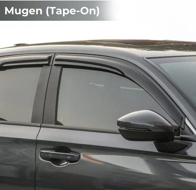 JDM Mugen Style Window Visors Rain Guards for Toyota Corolla Sedan 2020-2025