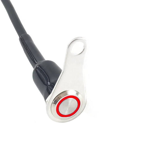 DURAFORCE 7/8" Motorcycle Horn Switch Red Push Button for Honda With Stainless Bracket