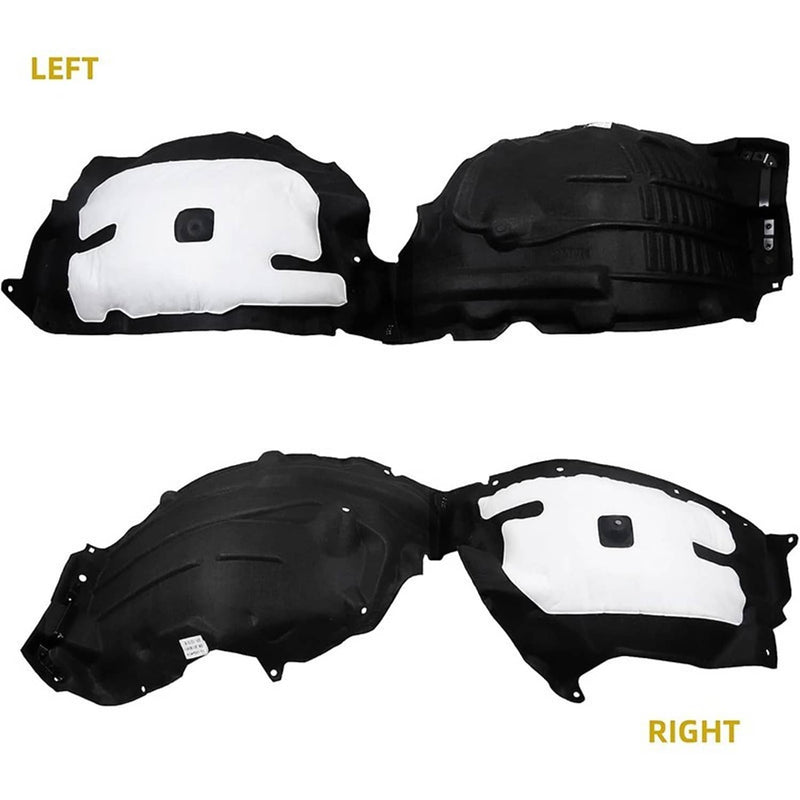 Front Driver Passenger Side Fender Liners for Toyota Highlander 2020-2024 Pair