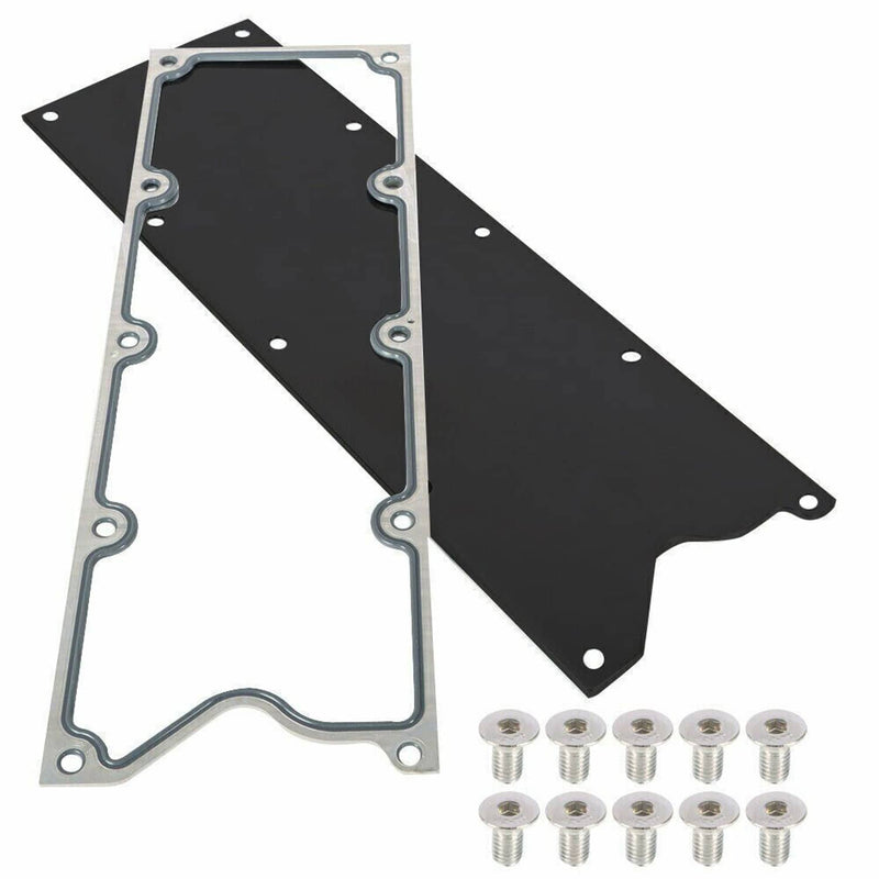 Billet Knock Sensor Delete LS6 LSX Gasket Plate for LS Gen 3 Valley Pan