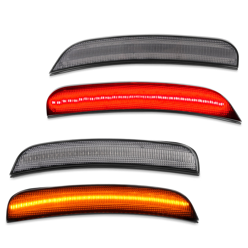 Smoke LED Front/Rear Side Marker Lights for Chrysler 300C 300S 2015-2023
