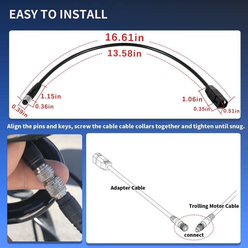 1852068 7-Pin Adapter Cable for Humminbird Fish Finder for Minn Kota US2