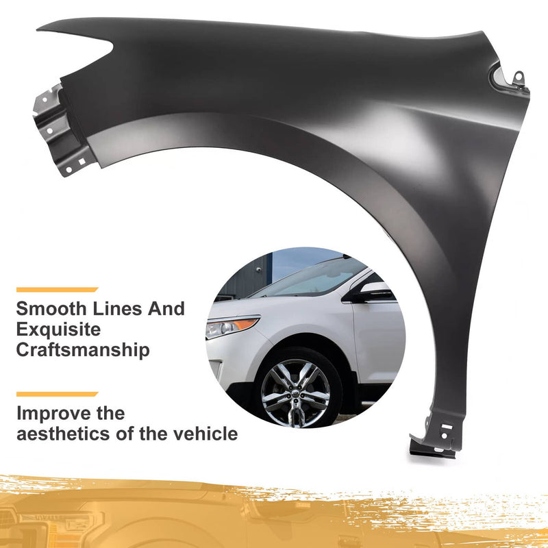 DURAFORCE Fender for Ford Edge Limited SE SEL Sport 2011-2014 Front Driver Left Side Steel