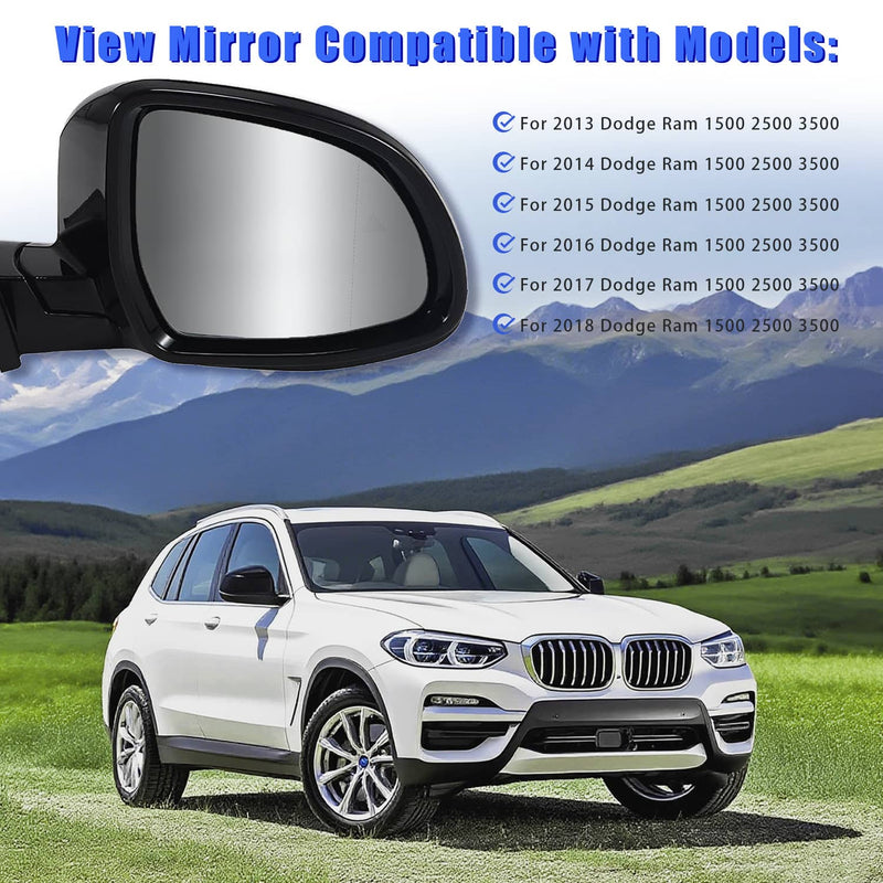 Passenger Side Mirror with Blind Spot for BMW 320i 330i 330e 51169854786