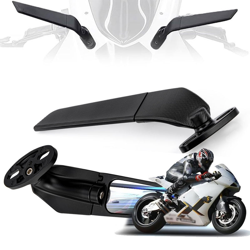 Adjustable Rearview Wind Wing Mirrors for Kawasaki NINJA ZX6R 2001-2004