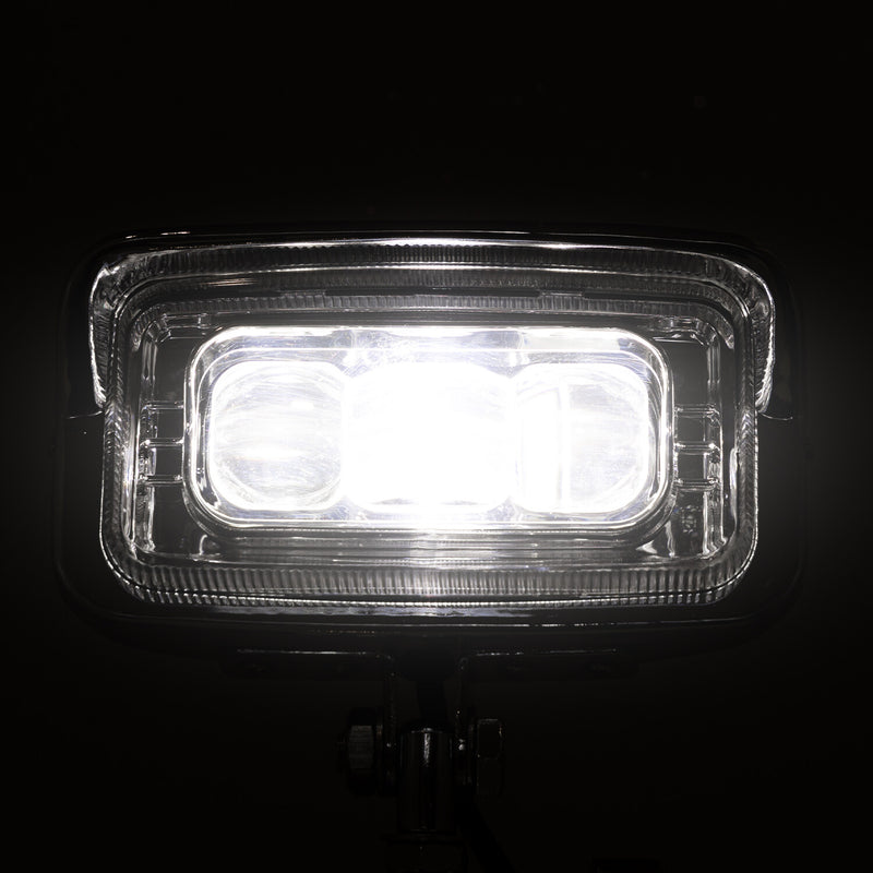 Front Headlight Rectangle LED Lamp Hi/Lo for Harley Honda Cafe Racer Custom