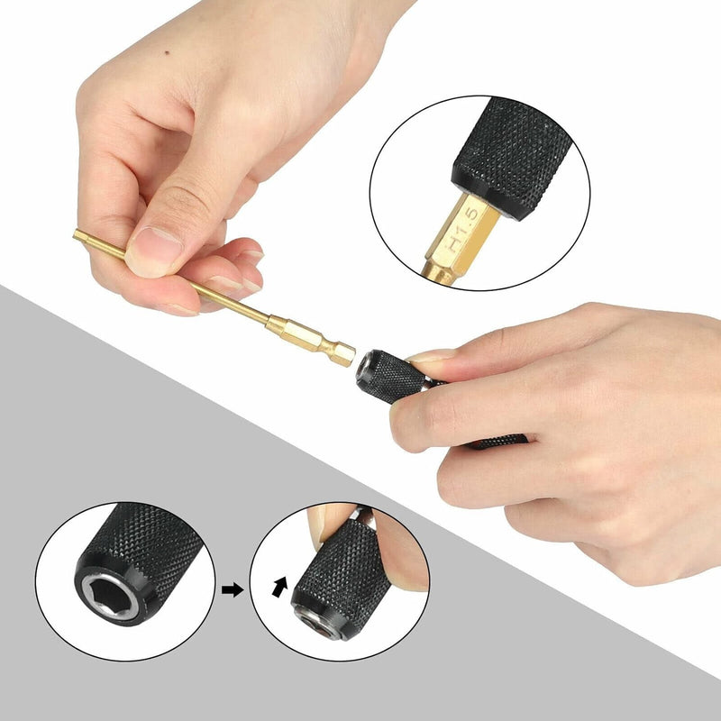 Metric Hex Head Bit Allen Set 1.5mm 2.0mm 2.5mm 3.0mm for Drill RC Car Tool Kit