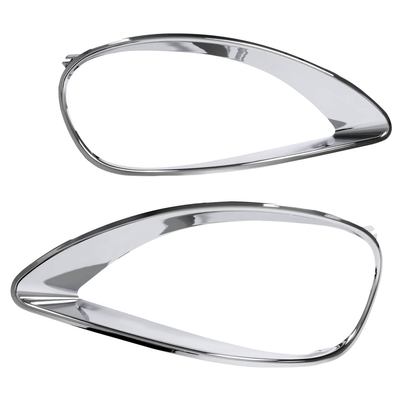 DURAFORCE Chrome Headlight Bezel Trim Left & Right for Freightliner Columbia 2001-2017