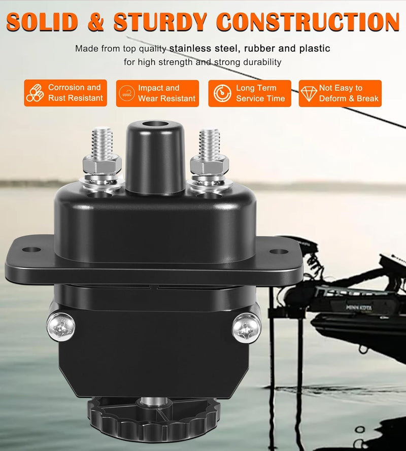 027-0004-Kit Trolling Motor Plug Receptacle Parts Kit for Marine 12-48V DC
