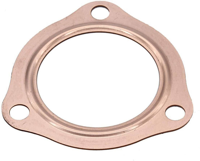 2Pcs 2.5" Universal Copper Header Exhaust Collector Gaskets Flanges 3-Hole