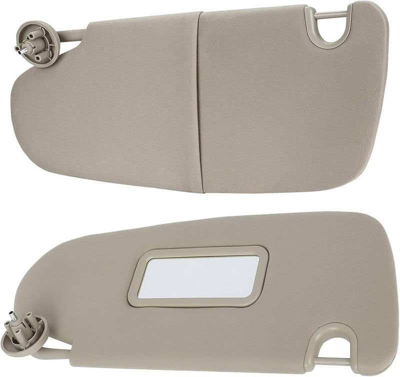 1Pair Sun Visor Set Left & Right for 2002-2009 Dodge Ram 1500 2500 3500 Beige