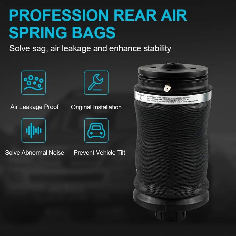 Rear Air Suspension Spring Bags for W164 X164 W166 X166 ML350 GL450 GL GLE 2Pcs
